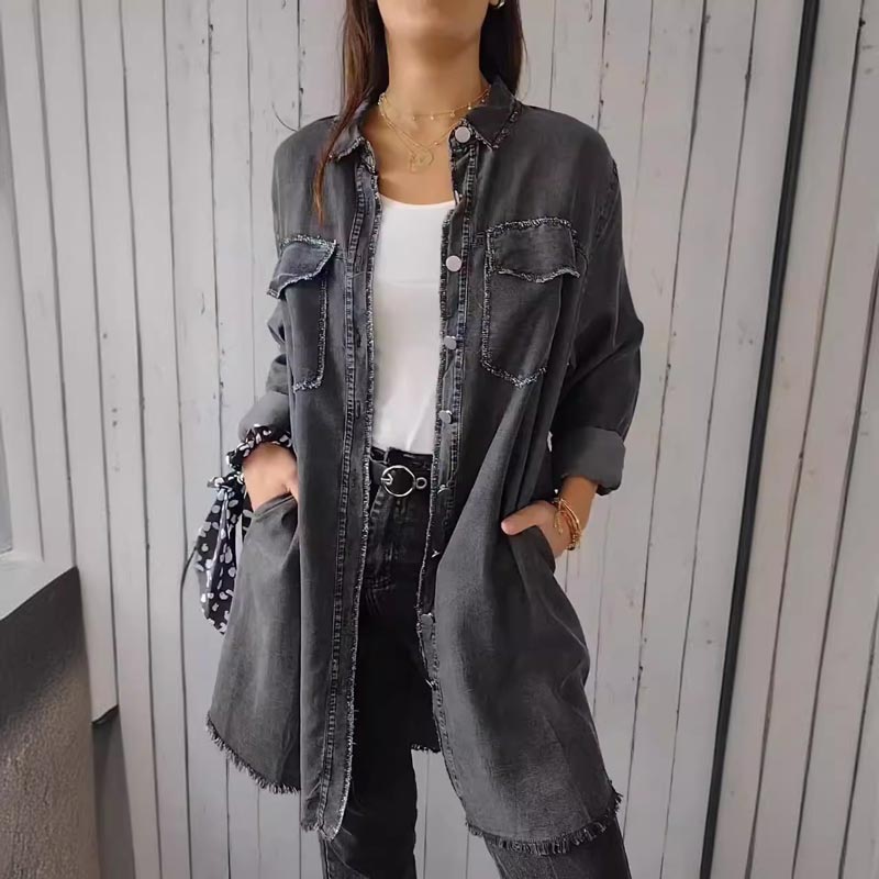 Loraine - Klassische lange Jacke für Frauen