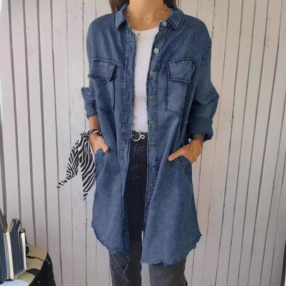 Loraine - Klassische lange Jacke für Frauen