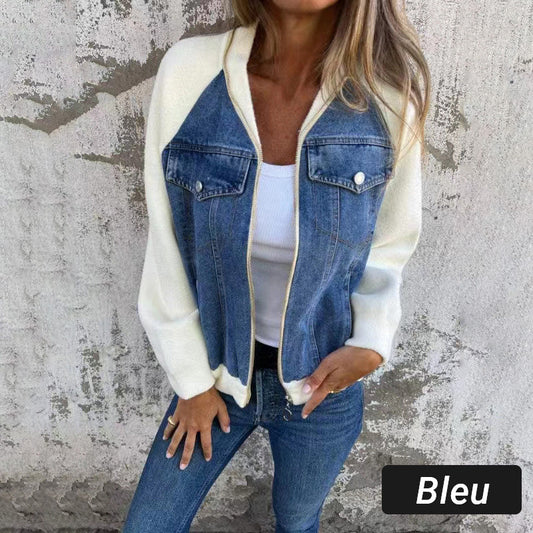 Julitta - Jeansjacke mit Patchwork