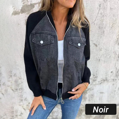 Julitta - Jeansjacke mit Patchwork