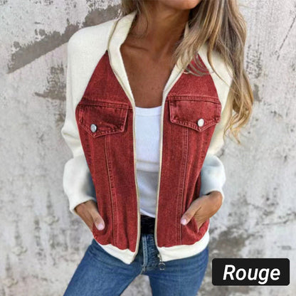 Julitta - Jeansjacke mit Patchwork