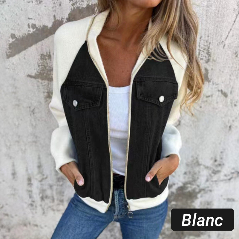 Julitta - Jeansjacke mit Patchwork