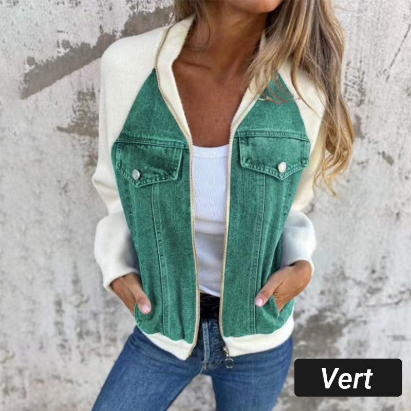 Julitta - Jeansjacke mit Patchwork