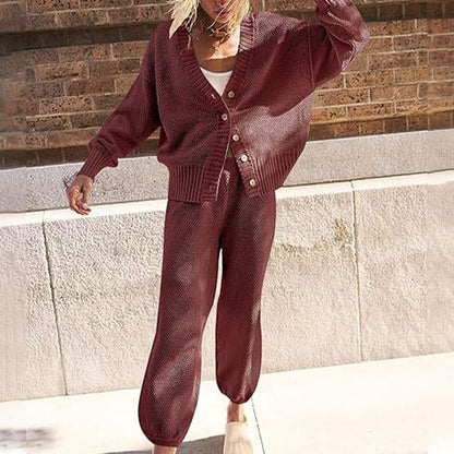 Rhean - Kuschelige Strickjacke mit Knöpfen für Frauen