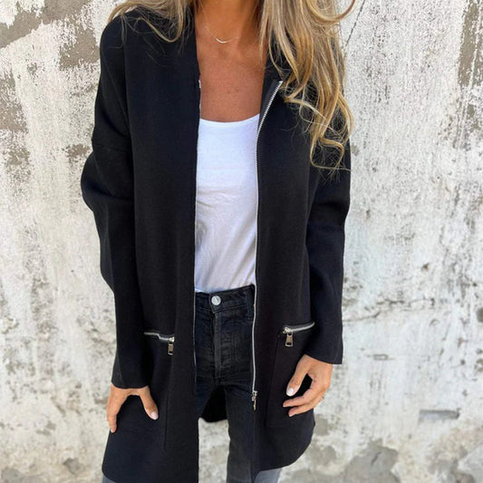 Augustina - Anspruchsvolle lange Jacke für Frauen