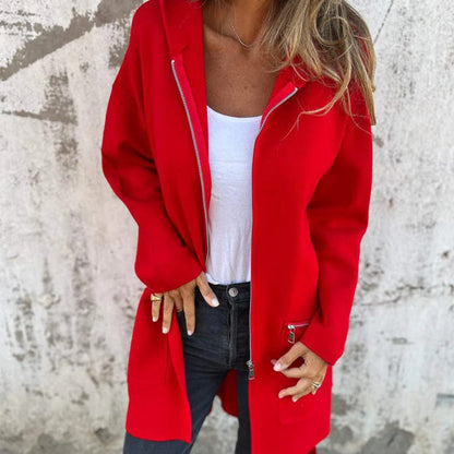 Augustina - Anspruchsvolle lange Jacke für Frauen