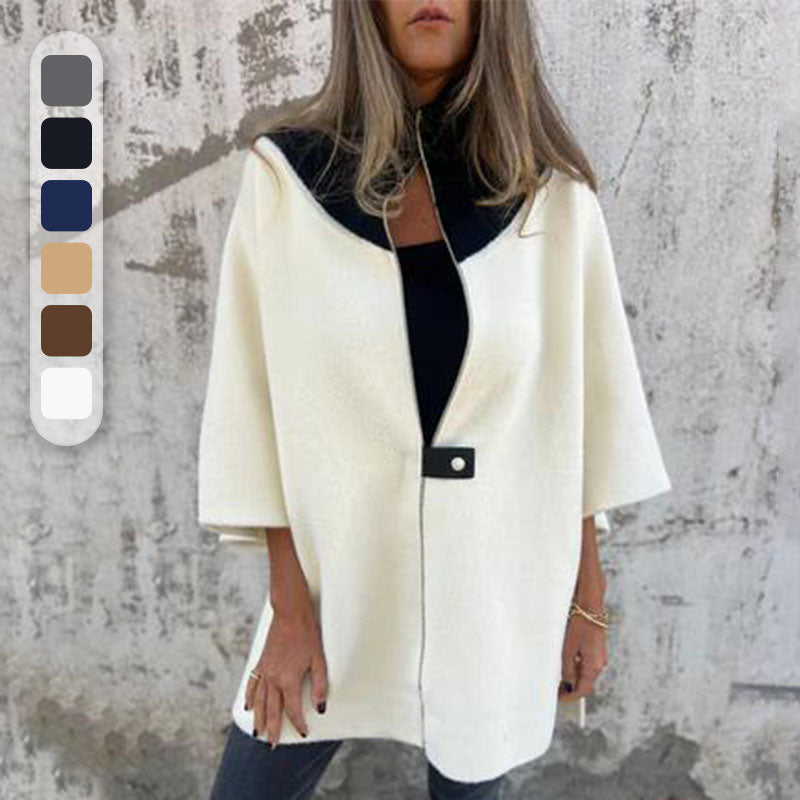 Flordelis - Stylische Jacke mit hohem Halsausschnitt für Frauen