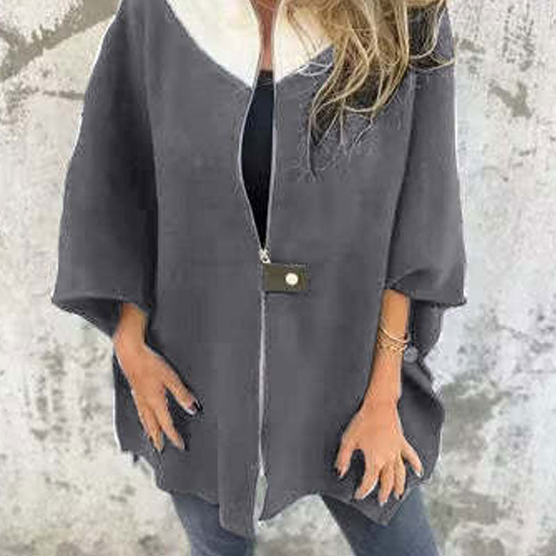 Flordelis - Stylische Jacke mit hohem Halsausschnitt für Frauen