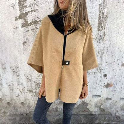 Flordelis - Stylische Jacke mit hohem Halsausschnitt für Frauen