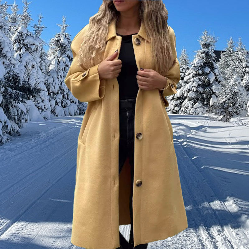 Charmella - Luxuriöser langer Mantel für Frauen