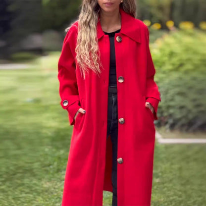 Charmella - Luxuriöser langer Mantel für Frauen