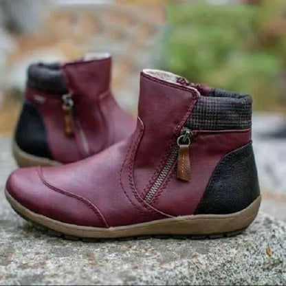 Hermina - Klassische Reißverschluss-Stiefel für Frauen