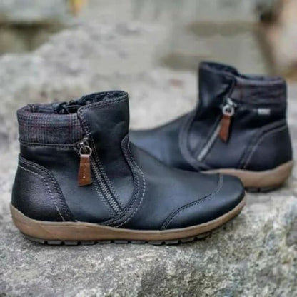 Hermina - Klassische Reißverschluss-Stiefel für Frauen