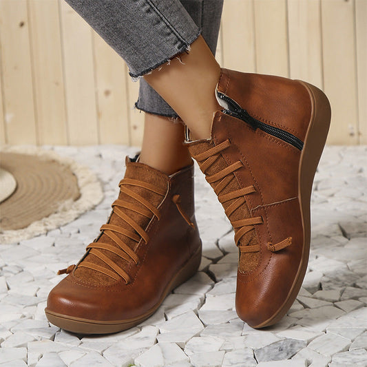 Meva - Vintage-Knöchelschuhe für Frauen