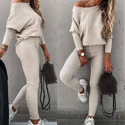 Sabrinia - Bequemes Off-Shoulder-Set für Frauen