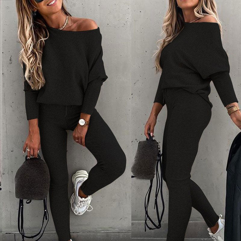 Sabrinia - Bequemes Off-Shoulder-Set für Frauen