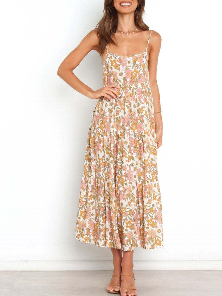 Bedrucktes Trägerkleid
