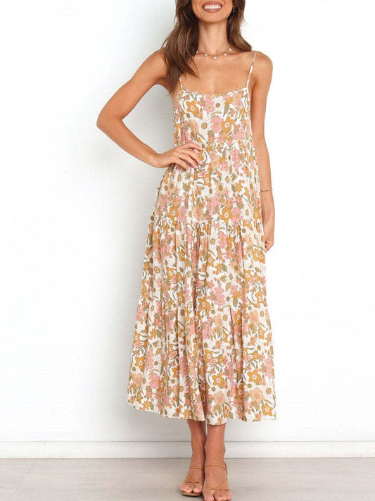 Bedrucktes Trägerkleid