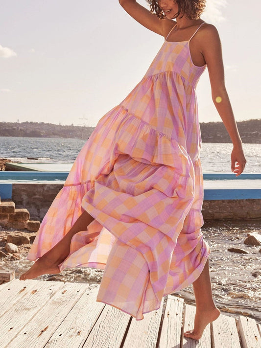 kariertes Swingkleid