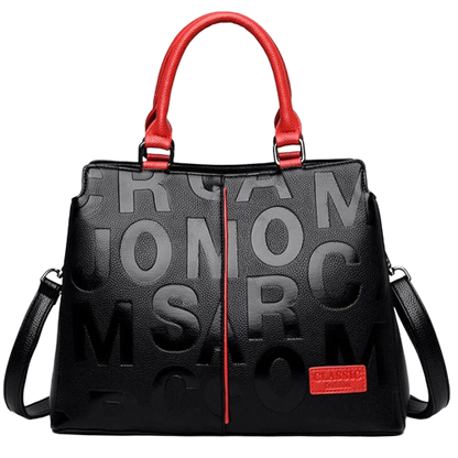 Natalia - Schicke Handtasche mit Reliefbuchstaben