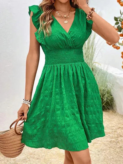 Carmelita - Freizeitkleid mit gerafften Ärmeln