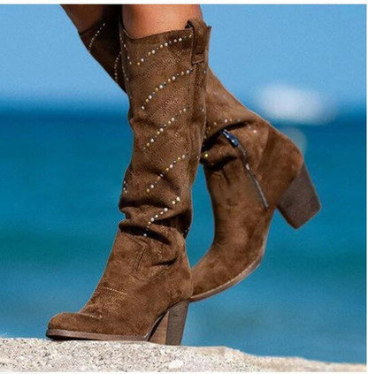 Célina - Elegante kniehohe Stiefeletten mit Chic