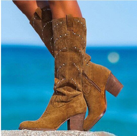 Célina - Elegante kniehohe Stiefeletten mit Chic