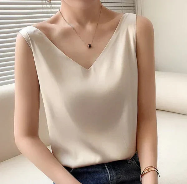 Nora - Seidiges, elegantes und luftiges Top für Frauen