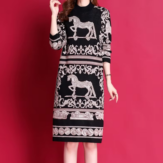 EVELYN - Modernes Strickkleid für Damen