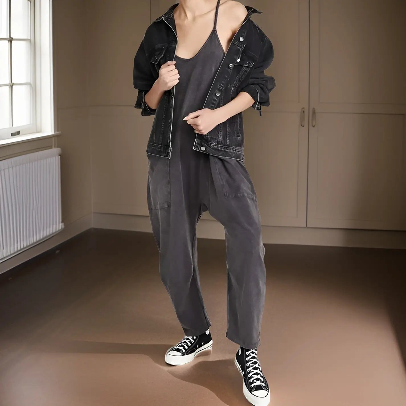 Claire - Atmungsaktiver Sommeroverall mit weitem Bein für Frauen