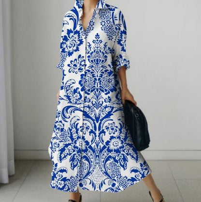 Madeline - Bedrucktes Kleid für Frauen