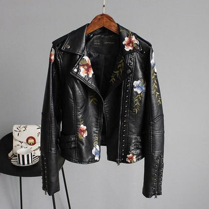 Maudna | Leder Damenmantel