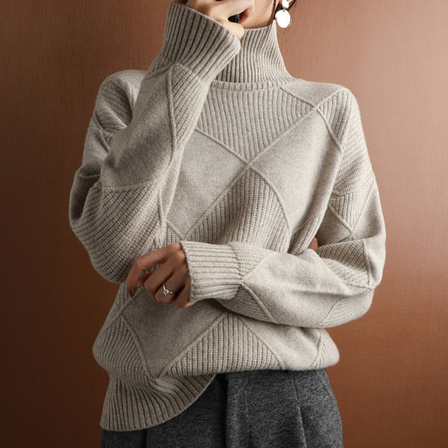 Dia - Rollkragenpullover für Frauen