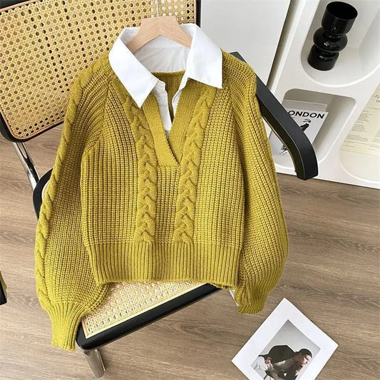 Evelyn - Strickpullover im Retro-Design für Frauen