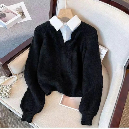 Evelyn - Strickpullover im Retro-Design für Frauen