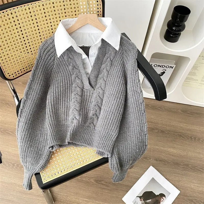 Evelyn - Strickpullover im Retro-Design für Frauen