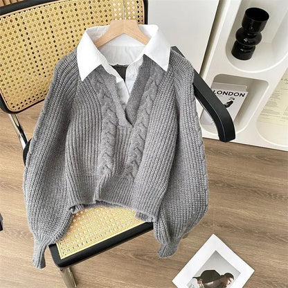 Evelyn - Strickpullover im Retro-Design für Frauen