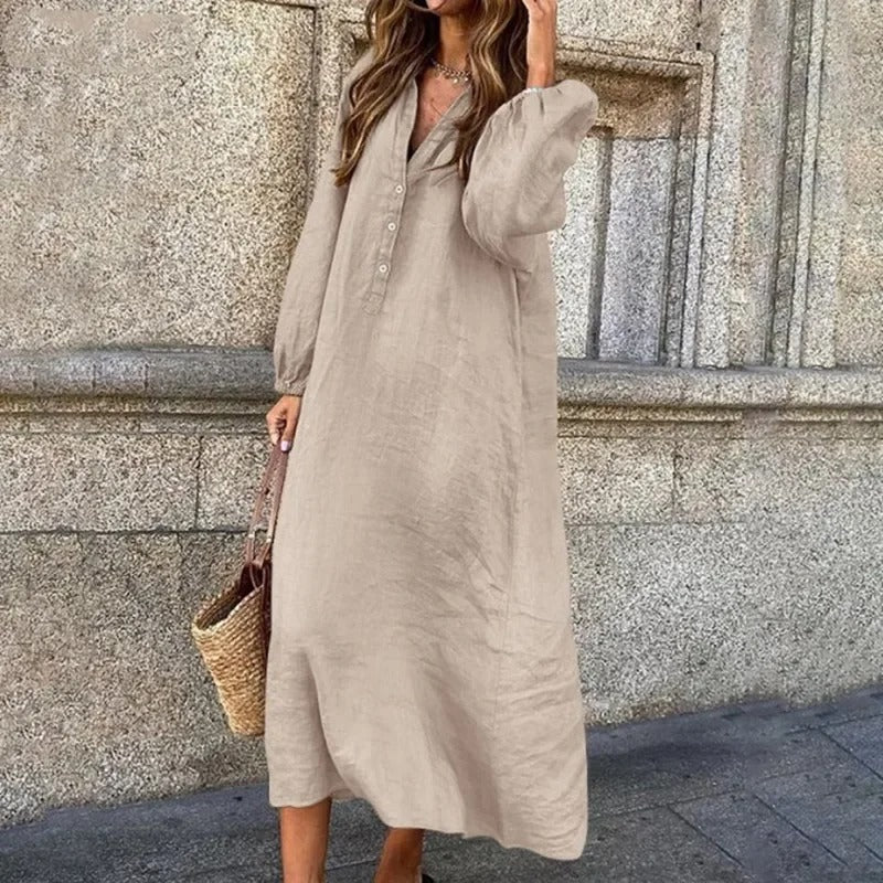 Adeline - Hemdblusenkleid in Übergröße