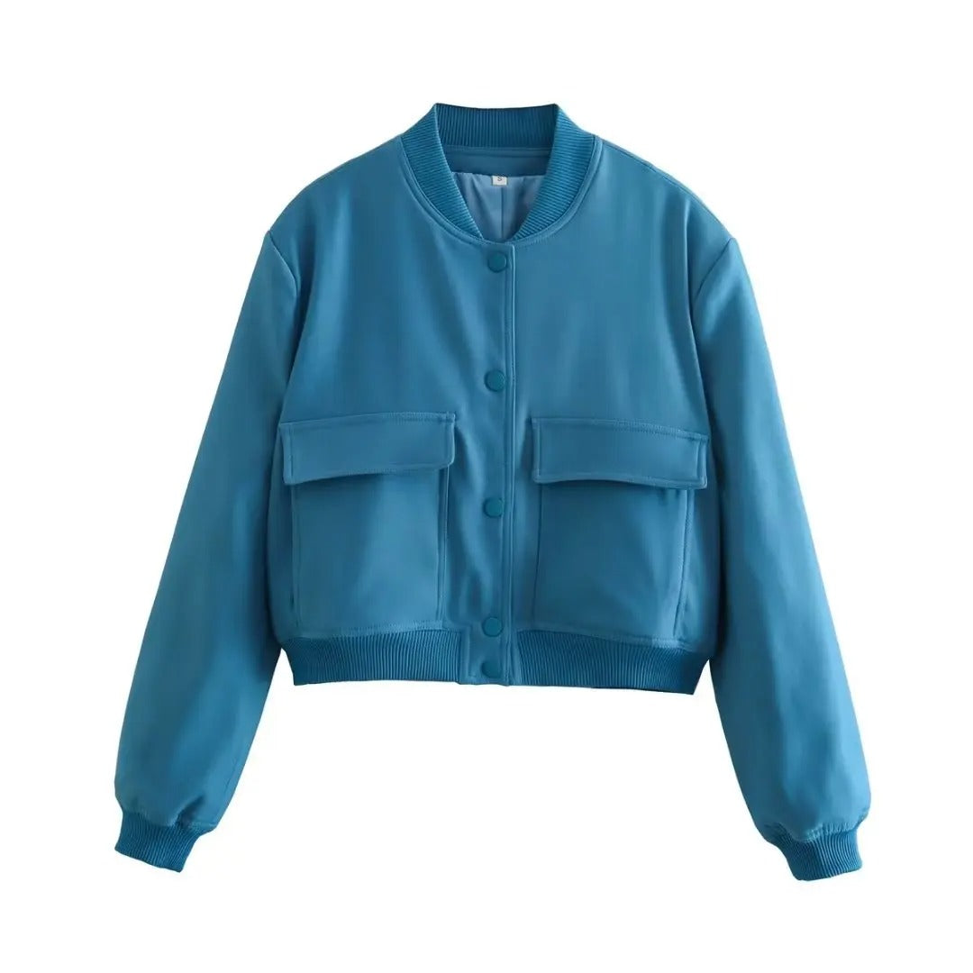 Akiko - Bomberjacke mit Taschen für Frauen