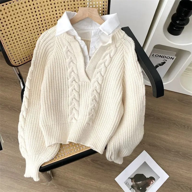 Evelyn - Strickpullover im Retro-Design für Frauen