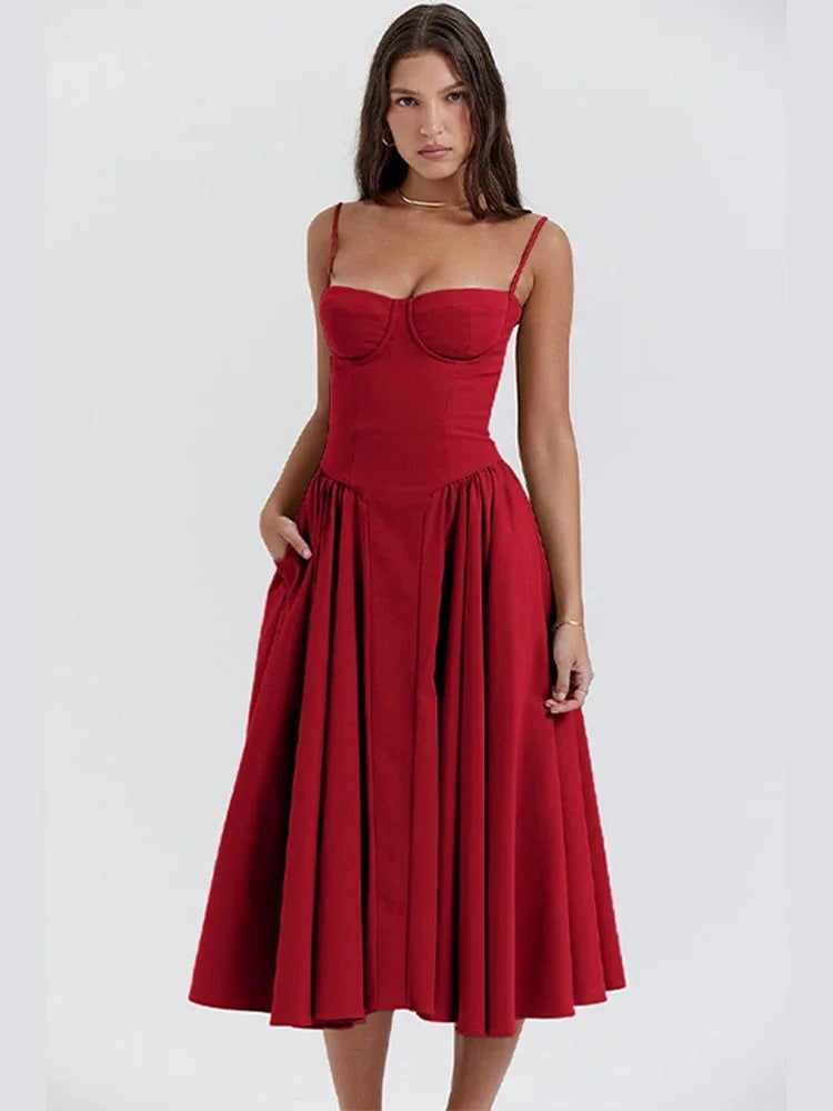 Florence -Elegantes ärmelloses Kleid