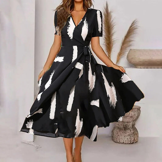 Muriel - Maxikleid für Frauen mit Vintage-Print