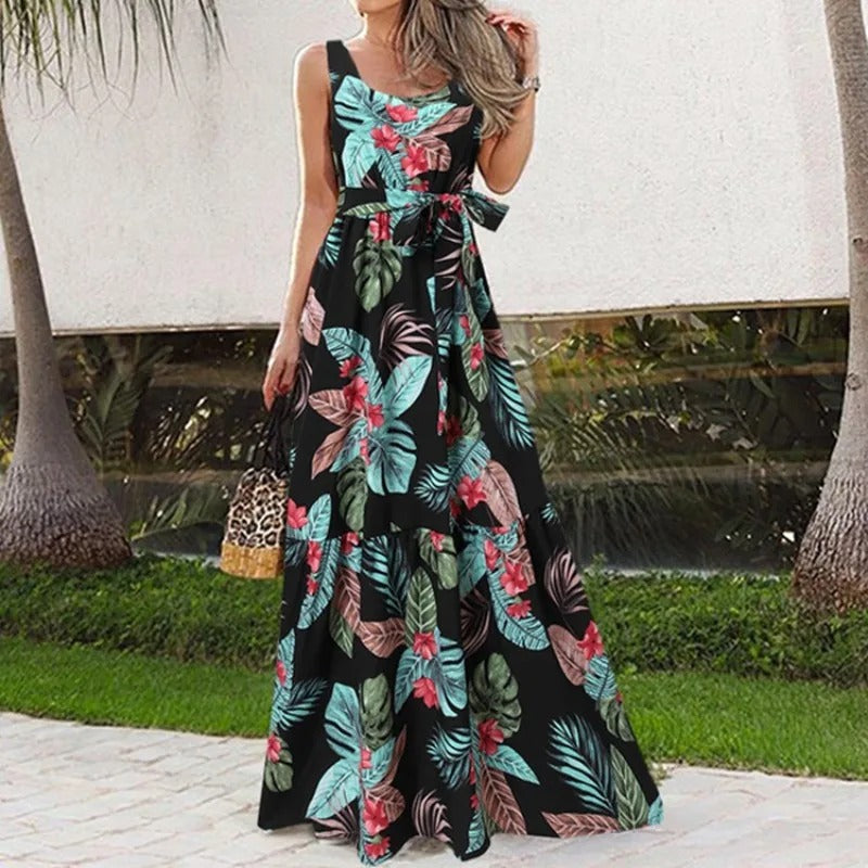 Adina - Locker sitzendes Kleid mit Blumendruck