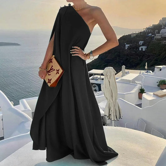 Lilian - Ein-Schulter-Kleid