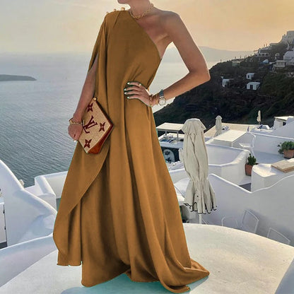 Lilian - Ein-Schulter-Kleid