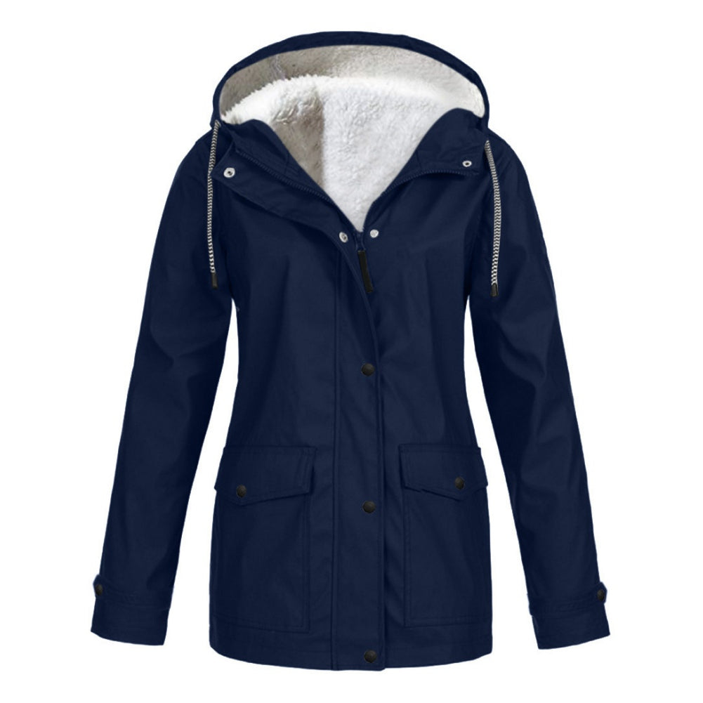 Aloddia - Kuschelige Jacke mit Kapuze für Frauen