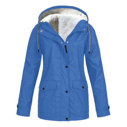 Aloddia - Kuschelige Jacke mit Kapuze für Frauen