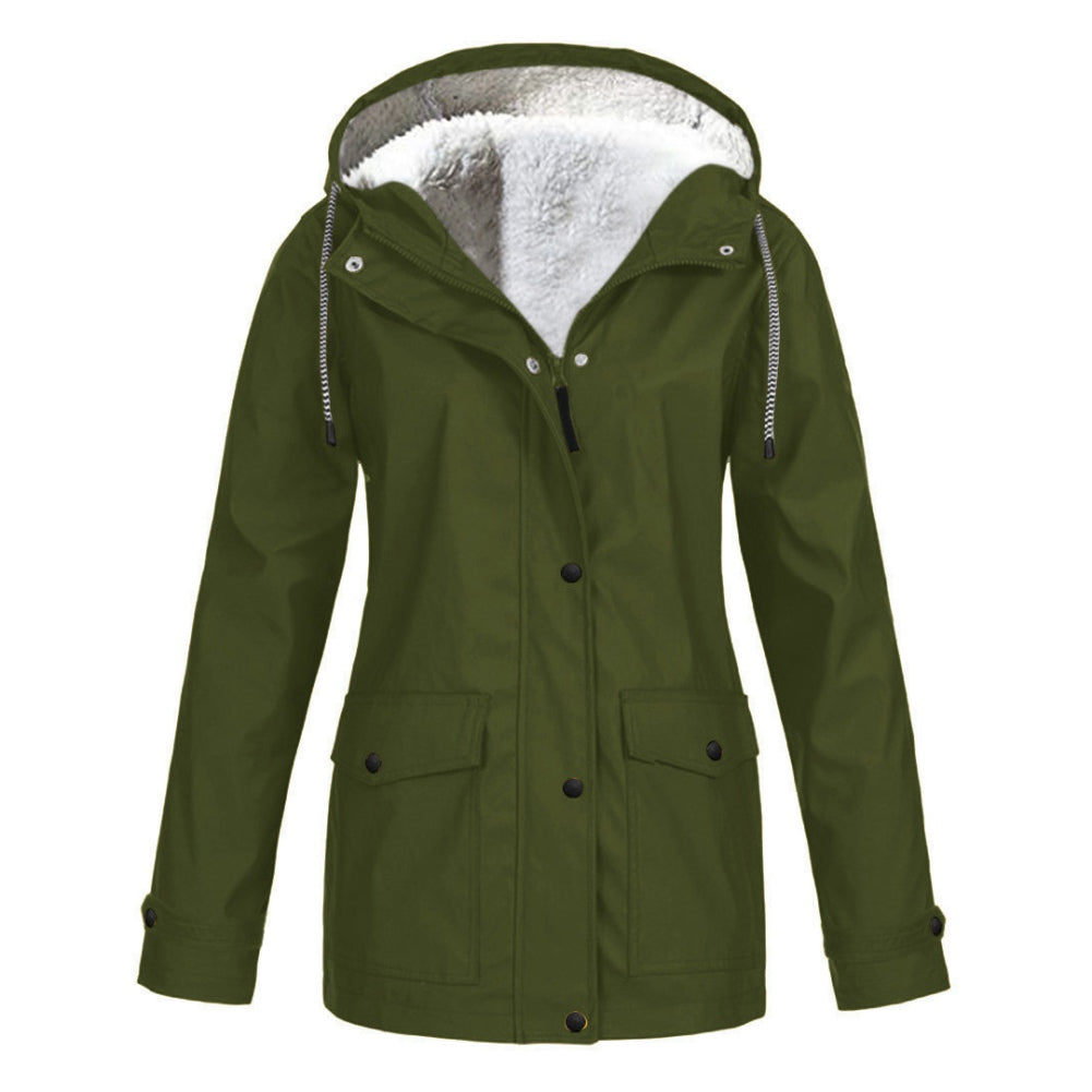 Aloddia - Kuschelige Jacke mit Kapuze für Frauen