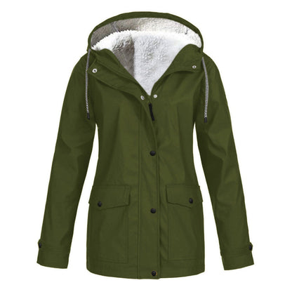 Aloddia - Kuschelige Jacke mit Kapuze für Frauen