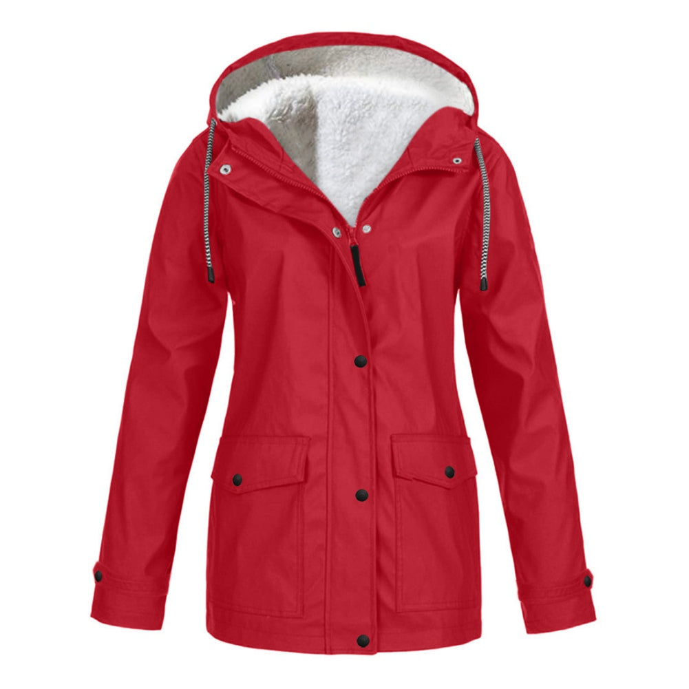 Aloddia - Kuschelige Jacke mit Kapuze für Frauen